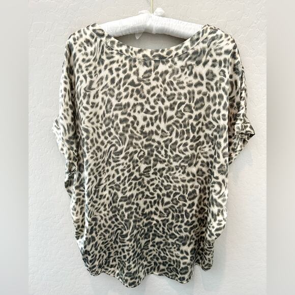 JOIE | 100% Silk Leopard Animal Print Blouse Top | XS - Picture 4 of 7